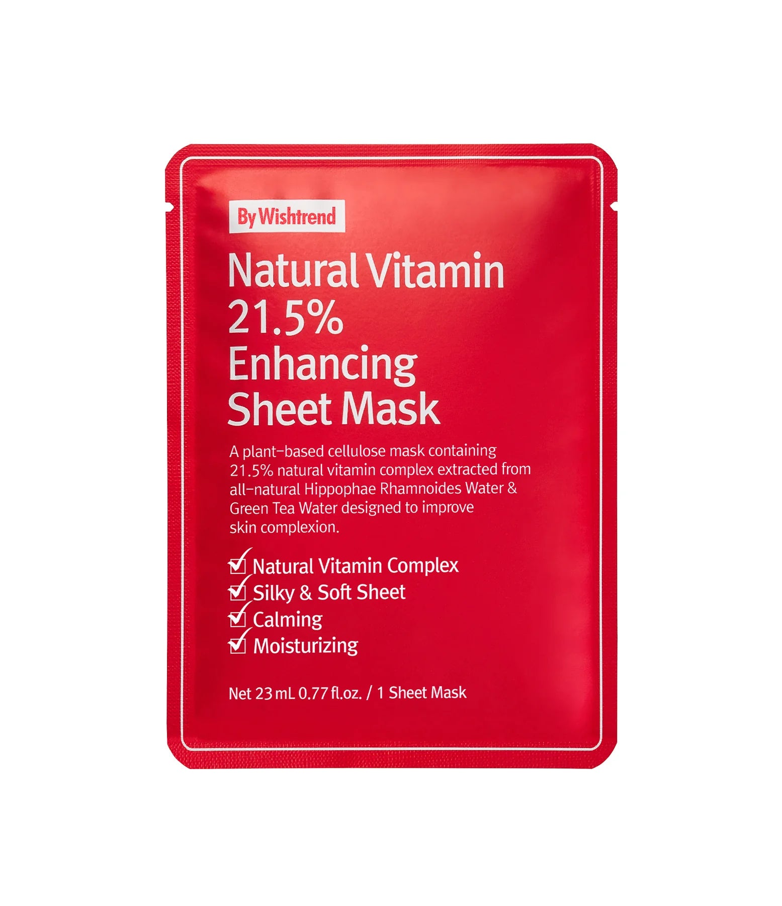 By Wishtrend Natural Vitamin 21.5 Enhancing Sheet Mask